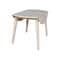 International Concepts 42 in. Solid Wood Round Dual Drop Leaf Dining Table with 4 Chairs, White/Heather Gray K-42DL-C613-4 - alternate 4